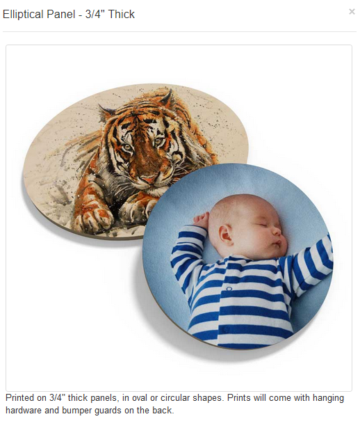 1/2" thick panels, straight cut to give more of a float appearance when hanging on a wall. Back of the panel has hanging grooves cut out to enable easy hanging.