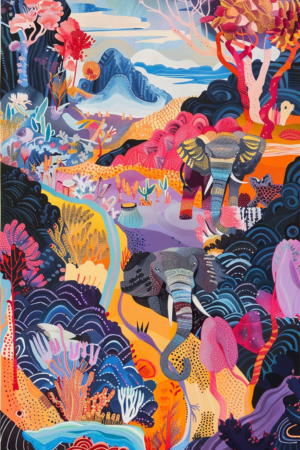 Gouache Series - Waldo