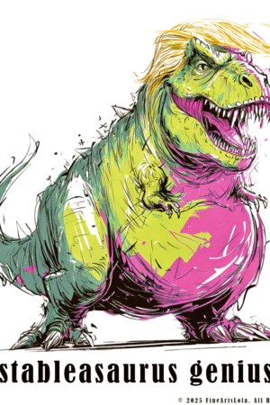 lolimari_neon_T-Rex_trump-